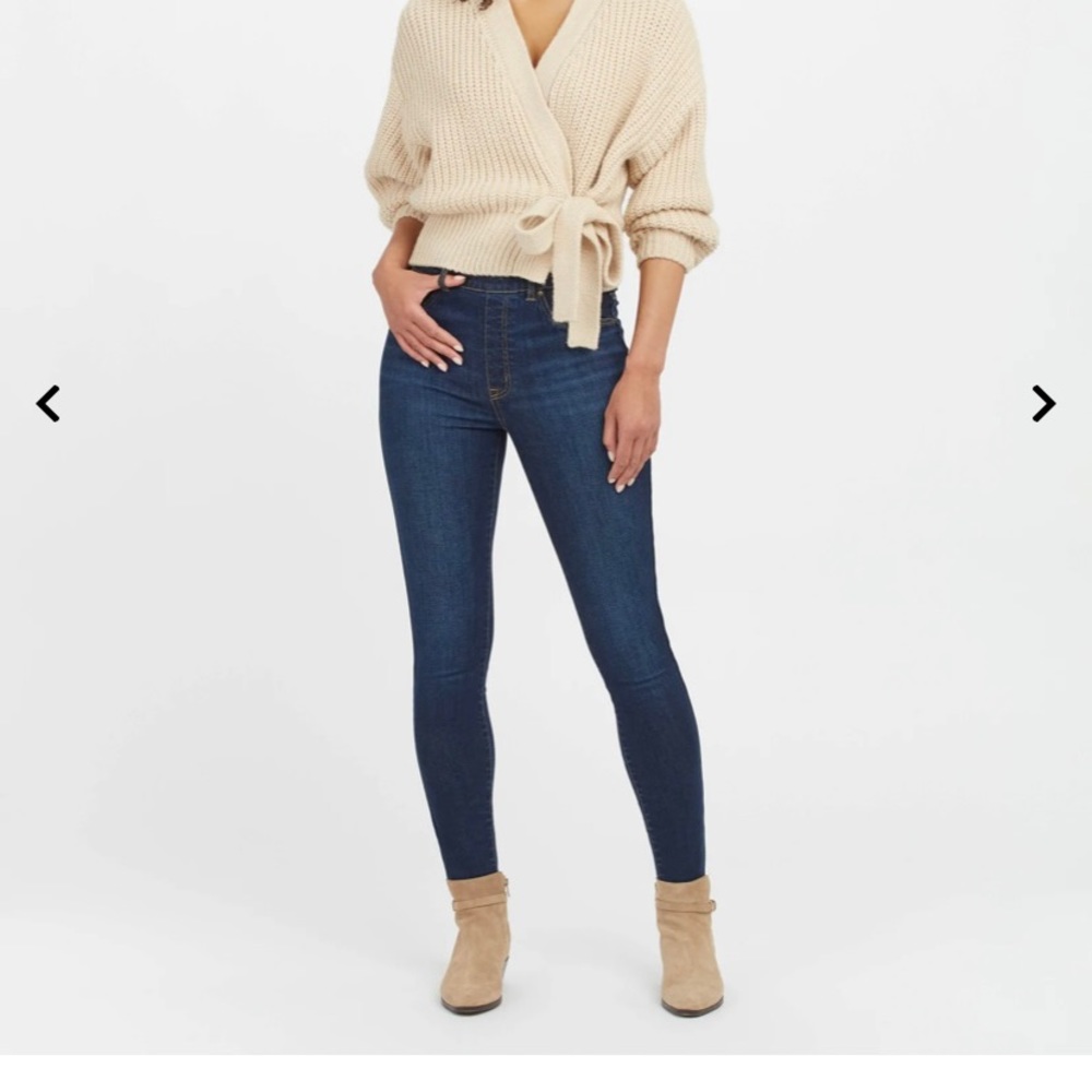 Spanx Ankle skinny jeans, super stretch, midnight shade